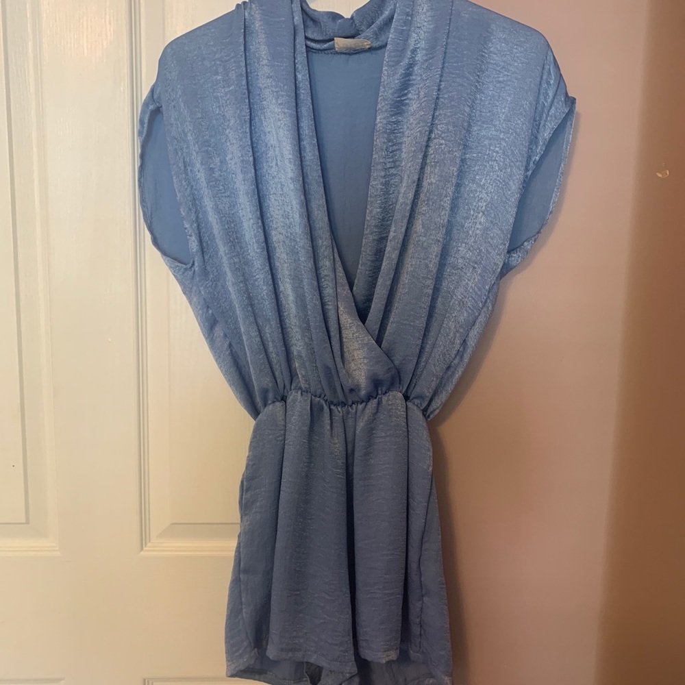 blue boutique romper